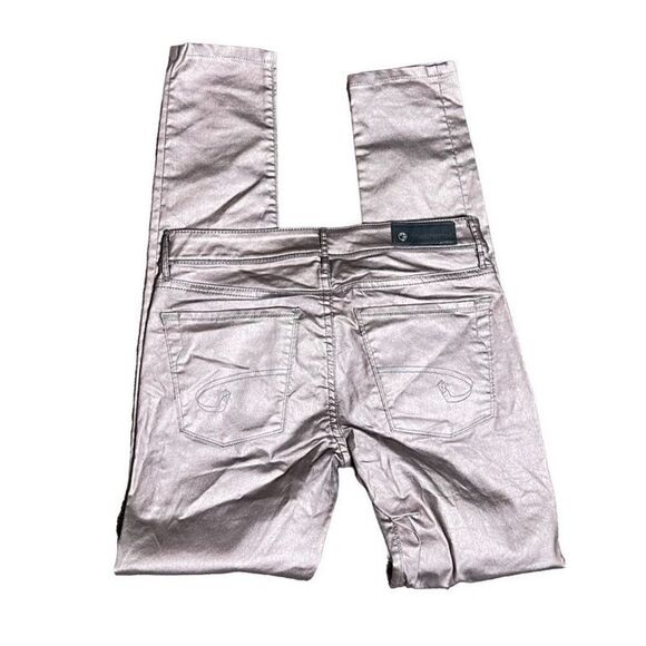 David Bitton NWT Valerie Dusty Rose Polished Cotton Skinny Leg Jeans 26 - Picture 1 of 3